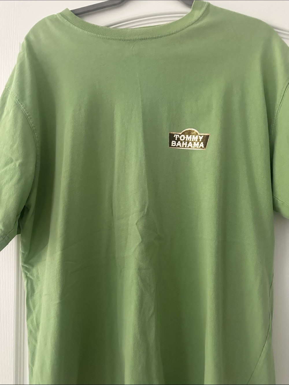 Tommy Bahama Green Tee with Contrast Chest Logo
